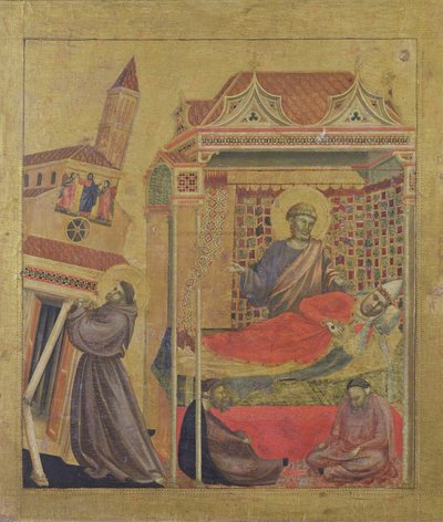 Die Vision von Papst Innozenz III., ca. 1295-1300 von Giotto di Bondone